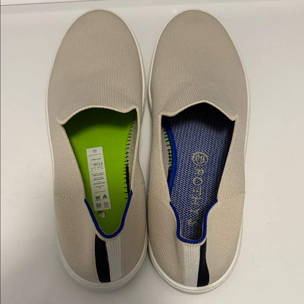 Rothy's Women’s Slip-On Sneaker in Sand Size 12.5
